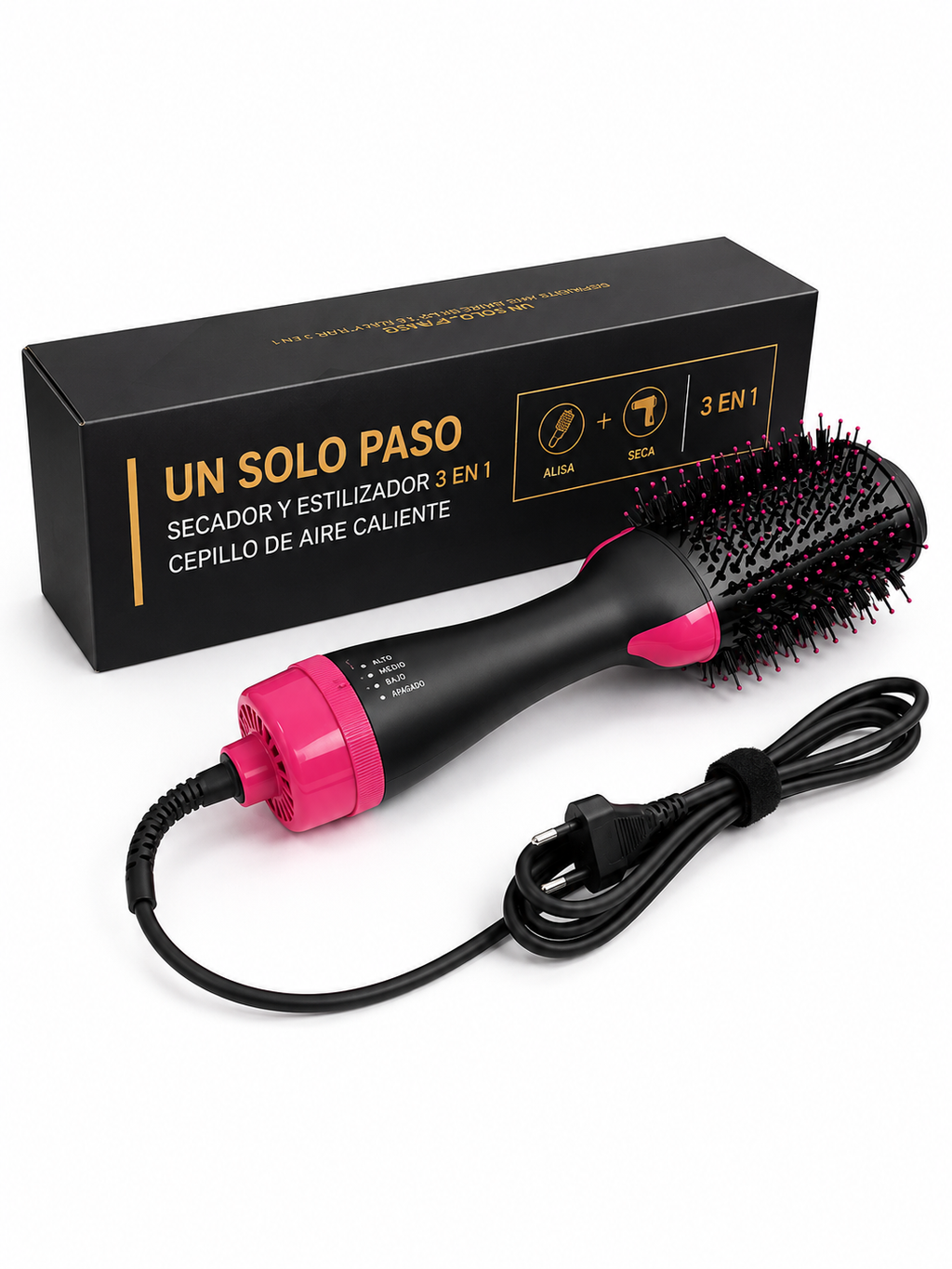 Cepillo Alisador 3 en 1